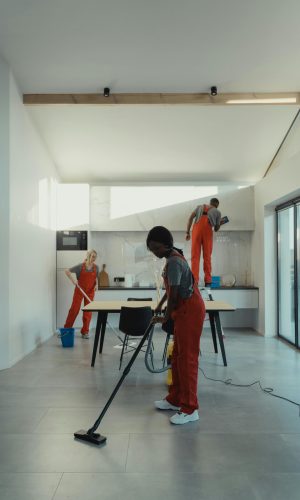 Commercial cleaning team at work in Nashville